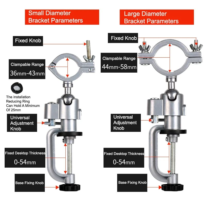 360° Rotating Table Vise Bench Clamp Bracket Multifunctional Electric Grinder Stand Holder Accessories For Dremel Tool — view 3