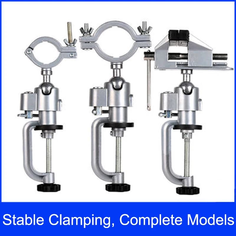 360° Rotating Table Vise Bench Clamp Bracket Multifunctional Electric Grinder Stand Holder Accessories For Dremel Tool — view 2