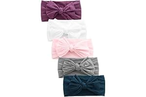 Hocaies Vendas del bebé Hairband de los bebés recién Nacidos Diademas de bebé anchas con lazo Diadema Elástica Niñas Banda Para Cabeza Bebe Accesorio Bebe Niñas Recien Nacida