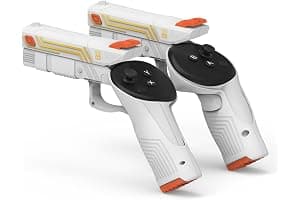 AMVR VR G-un Palo de fijación Compatible con Quest 3s/Quest 3 Accesorios, ponderada P-istoI Agarre para Mejorar la Experiencia de Juego FPS Sensación de sujeción, Accesorios VR para antideslizant