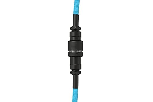 GLORIOUS Coiled Keyboard Cable – Coiled USB C Cable Artisan Braided Cables for Mechanical Gaming Keyboard Coiled Cable - Custom Keyboard Cable (Electric Blue) — view 2