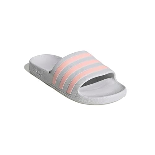 adidas Women's Adilette Aqua, DashGreyHazeCoralDashGrey, 7 — view 4