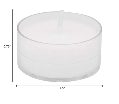 Root Candles Unscented Tealights Beeswax Blend 4-Hour Tealight Candles, 8-Count, Clear Cups — view 5