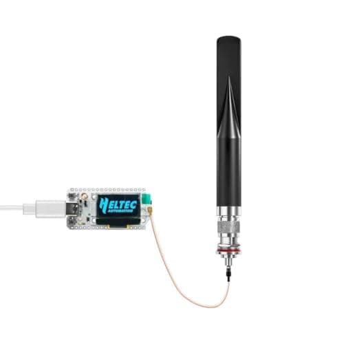 Omni Meshtastic 915MHz Lora Antenna with N Male Connector & IPEX/u.fl Adapter Cable for Meshtastic LoRa HaLow Application Solar Node/Repeaters/Devices, Slinkdsco — view 3