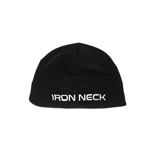 Iron Neck Skull Caps for Men and Women Soft, Comfortable Beanie, Helmet Liner and Head Cap, Lightweight, Moisture Wicking Material Black