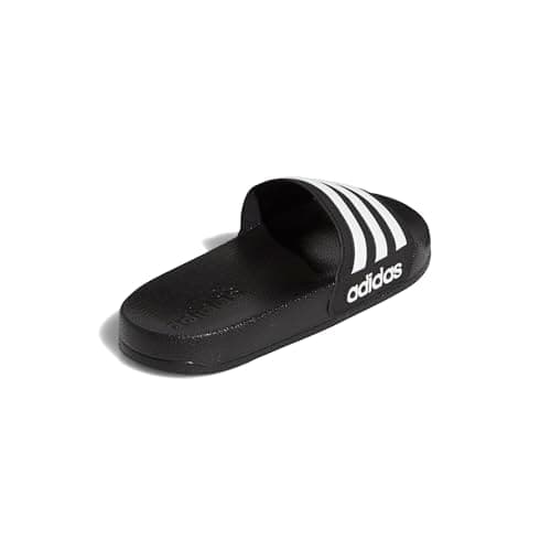adidas Adilette Shower Slides, Core Black/White/Core Black, 6 US Unisex Big Kid — view 4