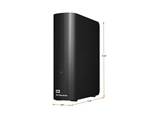 WD 20TB Elements Desktop External Hard Drive, USB 3.0 drive for plug-and-play storage - WDBWLG0200HBK-NESN — view 3