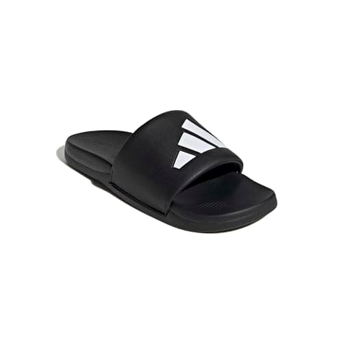 adidas Unisex-Adult Adilette Comfort 2.0, Black/White, 8 — view 4
