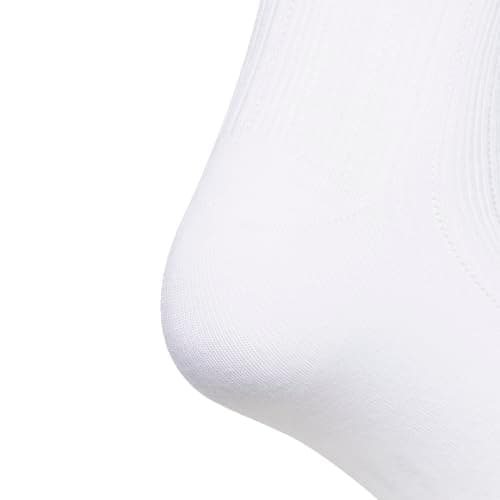 adidas Women's Ruffle Quarter Ankle Socks (3 Pairs), White/Cyber Metallic/Matte Silver Metallic, M — view 4