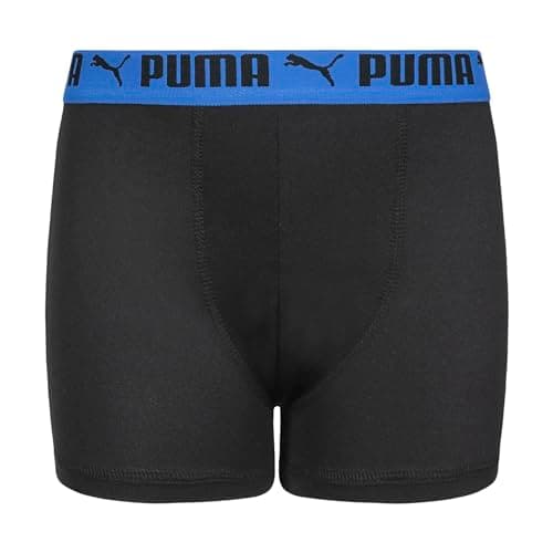 PUMA Boys' 5 Pack Performance Boxer Briefs, Black/Bright, X-Large — view 5