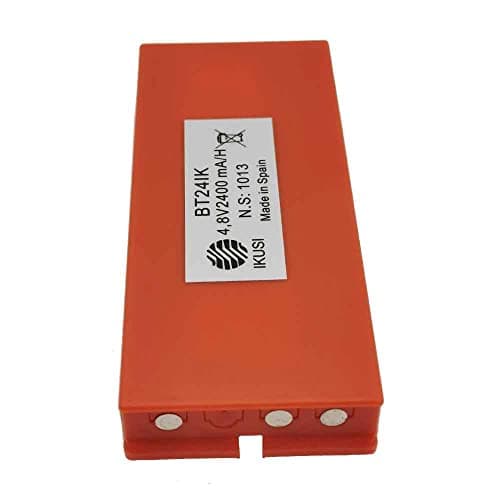 BALOLO(1*Charger+2*Battery) BT24IK 2400mAh 4.8V Ni-MH Rechargeable Battery with 24V CB70 Battery Car Charger, for Lifting Equipment Remote Control BT20K BT24IK BT27K Battery