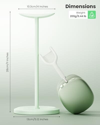 Tiiletzote Headphone Stand, Desktop Headset Holder, Green — view 5