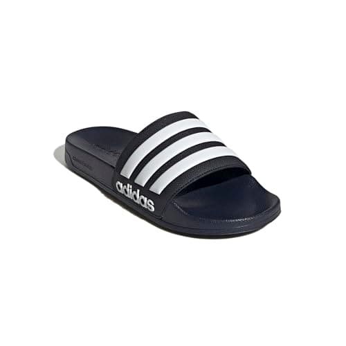 adidas Unisex Adilette Shower Slides Sandal, Legend Ink/White/Legend Ink, 10 US Men — view 5