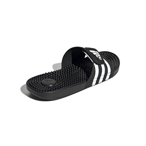 adidas Performance adissage Sandal, black/white/black, 10 M US — view 5
