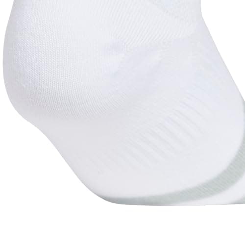 adidas Women's Superlite Super No Show Invisible Socks (6 Pairs) Lightweight & Breathable, White/Wonder Sage Green/Tropic Bloom/3, M — view 4