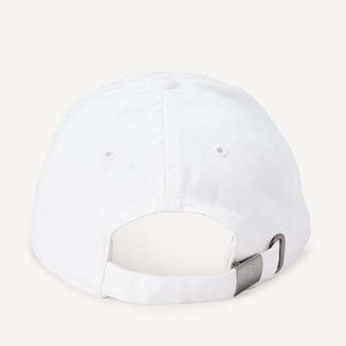 Amazon Essentials Unisex Kids' Washed Cotton Baseball Cap, Adjustable Strap, Breathable, White, Medium-Large — view 2