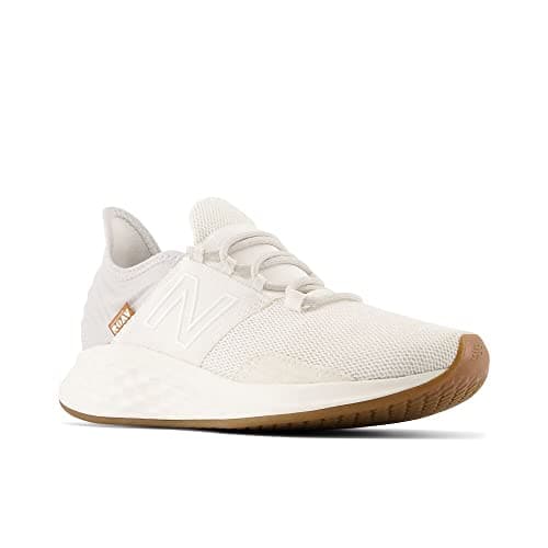 New Balance Women's Fresh Foam Roav V1 Running Shoe, Paper White/Gum, 8 M — view 3