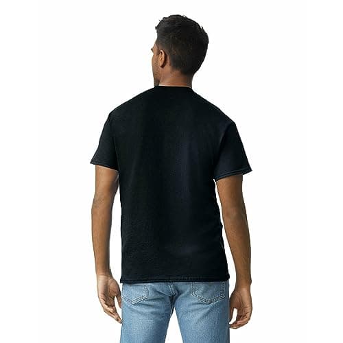 Gildan Adult Ultra Cotton T-Shirt, Style G2000, Multipack, Black (2-Pack), Large — view 4