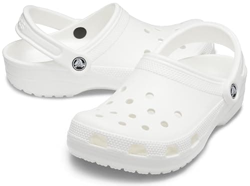 Crocs Unisex-Adult Classic Clogs, White, 9 Men/11 Women — view 5
