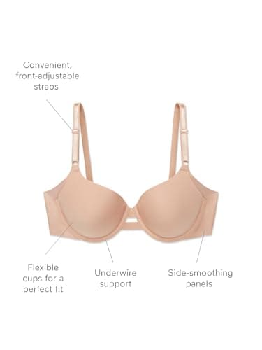 Warner's Women's Blissful Benefits Side Smoothing Underwire Bra — view 5