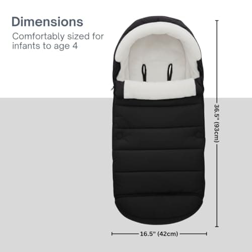 SASHA'S Footmuff designed for all Nuna Strollers (Mixx, Tavo, Triv, Trvl, Trvl Dubl, Demi, Swiv) (Bunting Bag) (Stroller not included) — view 5