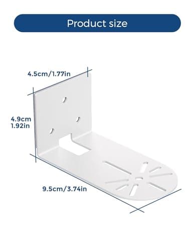 2 Pack No-Drill Wall Mount for Ring Indoor Cam (2nd & 1st Gen), Metal Adhesive Camera Holder with Strong VHB Tape, Stable Anti-Drop Security Bracket – Easy, Damage-Free Installation