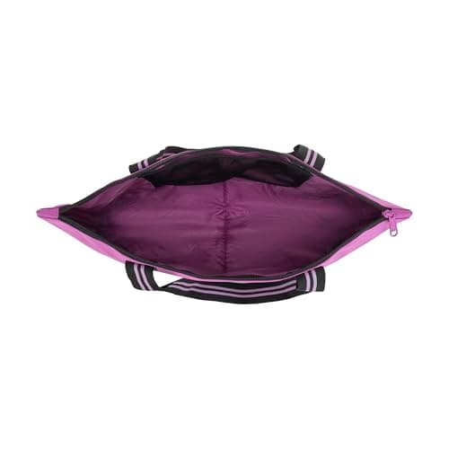 Champion Women's Varsity Tote Bag with Zip Closure and Interior Mesh Pockets for Work, Travel, Daily Use, Our Favorite Fuchsia, One Size — view 3