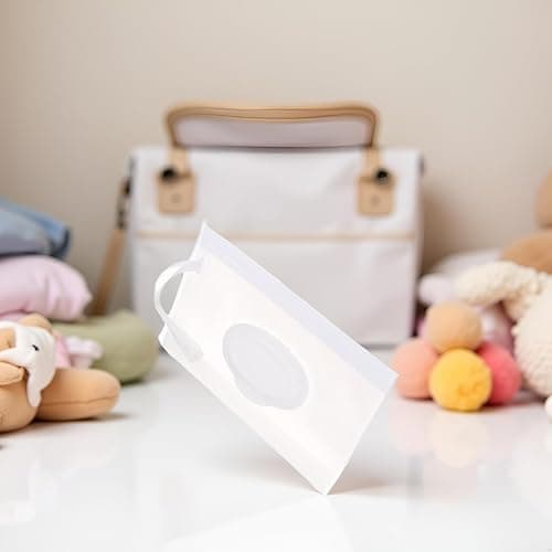 Baby Wipe Case Travel Holder Keeps Wipes Moist Set of Wet Wipes Holders Travel Wipes Case Cases Portable Travel On The Go Refillable Dispenser Container Waterproof Wipe Container with Sealed Zippe — view 3
