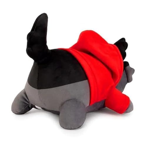 Aplushuman Red-Coated Wolf Cat Plush - Alien Invasion Cat Collection - 100% Embroidered Plushie - Cat Stuffed Animal Collectible (Red-Coated Wolf Cat) — view 3