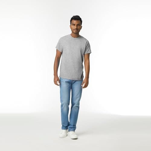Gildan Adult Ultra Cotton T-Shirt, Style G2000, Multipack, Sport Grey (2-Pack), X-Large — view 2