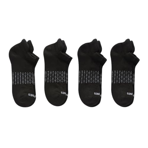 Hanes Men's Heel Shield Socks Pack, 4-Pair Pack, Absolute Active Moisture-Wicking Cushioned Seamless Men's Socks
