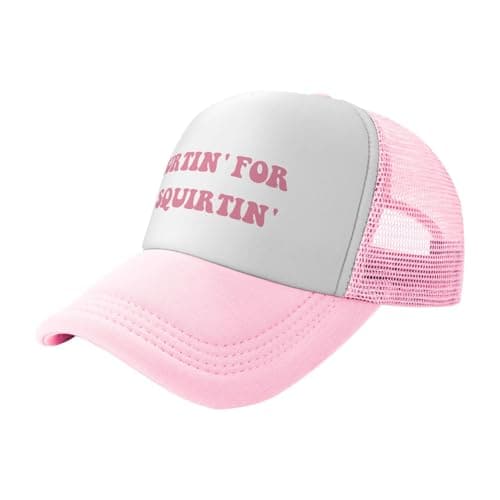 Hurtin' for A Squirting Funny Trucker Hats for Women Hot Pink Adult Humor Dirty Joke Gag Baseball Caps for Girls Women Men Hat