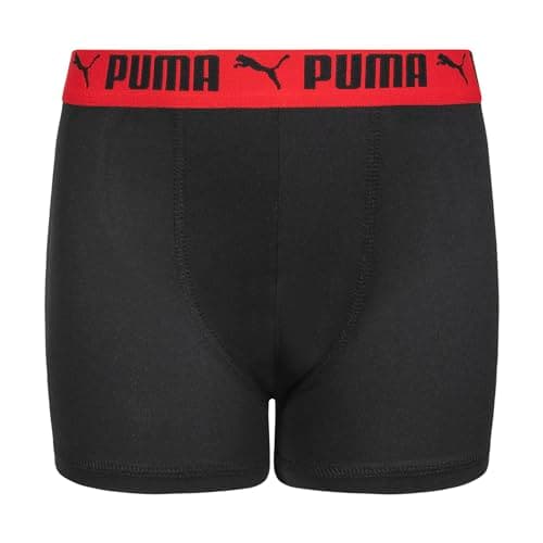 PUMA Boys' 5 Pack Performance Boxer Briefs, Black/Bright, X-Large — view 4