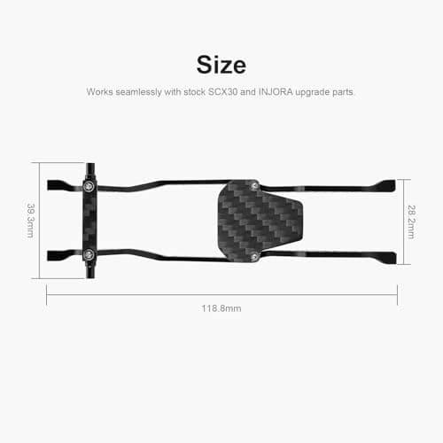INJORA LCG Aluminum Chassis Kit for 1/30 Axial SCX30