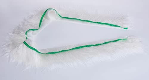 Shaggy Plush Faux Fur Fabric Precut Strips Fluffy Fuzzy Craft Fur for Gnomes Beard Hair Cosplay Costume Dwarf Decoration (White, 2x60 inch) — view 4