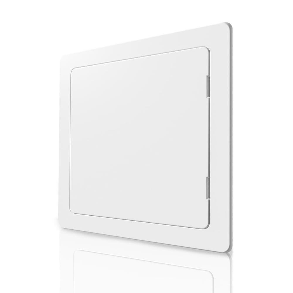 Plastic Access Panel 600x600 mm – Paintable Inspection Hatch for Wall & Ceiling – Fuse Box Cover, Conceals Wires & Pipes – Flush Fit Easy-Install Access Door – Durable White Plastic