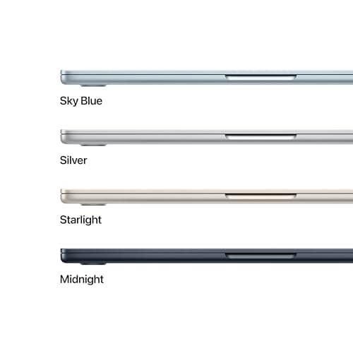 Apple 2026 MacBook Air 13-inch Laptop with M5 chip: Built for AI, 13.6-inch Liquid Retina Display, 16GB Unified Memory, 512GB SSD, 12MP Center Stage Camera, Touch ID, Wi-Fi 7; Starlight — view 2