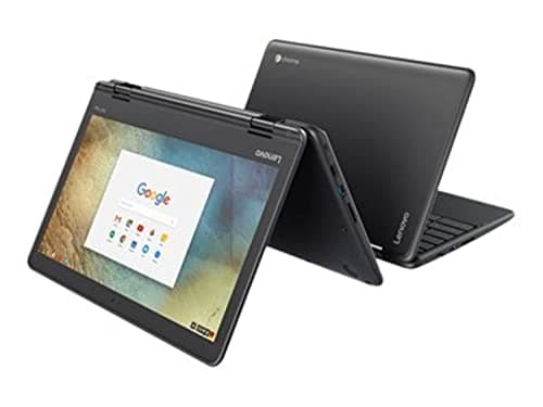 Lenovo 11.6" 300e Chromebook Touchscreen LCD 2 in 1- MediaTek M8173C Quad-core 2.1GHz 4GB LPDDR3 32GB Flash Memory Chrome OS Model 81H00000US (Renewed) — view 3