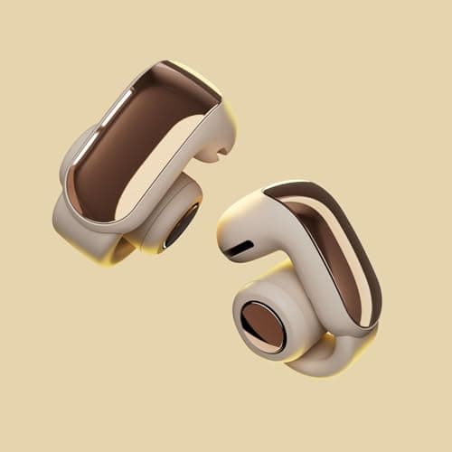 Bose Ultra Open Earbuds - Bluetooth Open Ear Earbuds with OpenAudio for Awareness, Clip-On Design for Comfort, Water Resistant, Up to 48 Hrs of Playtime, Driftwood Sand - Limited Edition Color — view 2