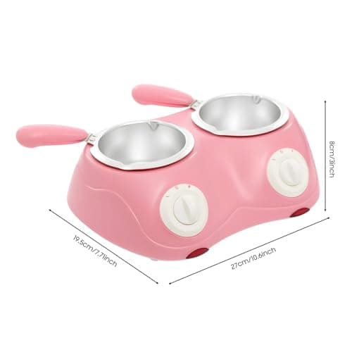 Dual Chocolate Melting Pot, Electric Melting Candy Chocolate Pot with DIY Accessories, Chocolate Fondue Candy Melter Set with Temperature Control, Butter Cheese Melting Furnace for Dessert Lovers