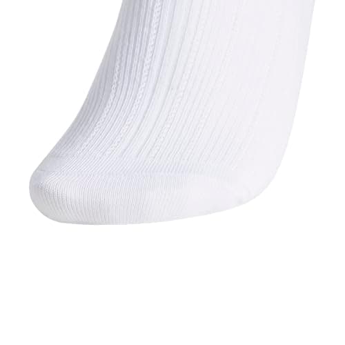 adidas Women's Ruffle Quarter Ankle Socks (3 Pairs), White/Cyber Metallic/Matte Silver Metallic, M — view 2