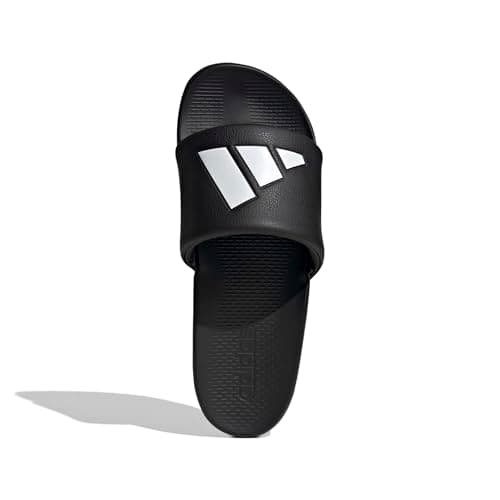 adidas Unisex-Adult Adilette Comfort 2.0, Black/White, 8 — view 2