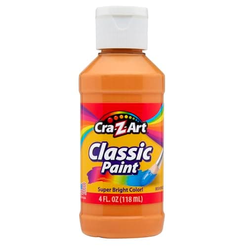 Cra-Z-Art Classic Washable Paint 4oz 8ct Pastels, Vibrant Colors for Arts & Crafts, School Projects, Creative Play & More! Made in USA — view 2