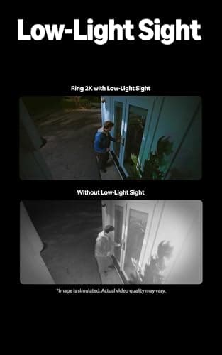 Ring Outdoor Cam Plus, Battery (newest model), Home or business security, Wide-Angle 2K Video with Ring Vision, Low-Light Sight for full-color night vision, Mount-Anywhere Versatility, Black — view 4