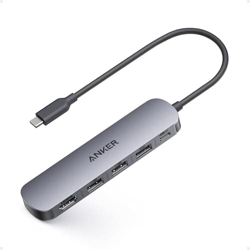Anker USB C Hub 5-in-1 USB Hub for Laptops, 4K HDMI USB-C Multiport Adapter