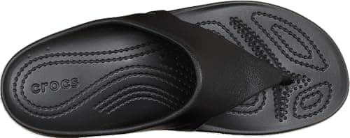 Crocs Women's Kadee Wedge Lightweight Platform Flip Flop Sandals, Black, Size 7 — view 5