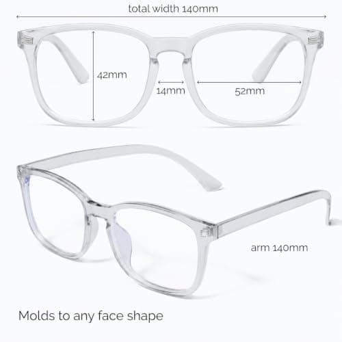 livho High Tech Blue Light Glasses - Advanced Blue Light Blocking Computer Glasses - Screen Fatigue & UV Protection — view 5
