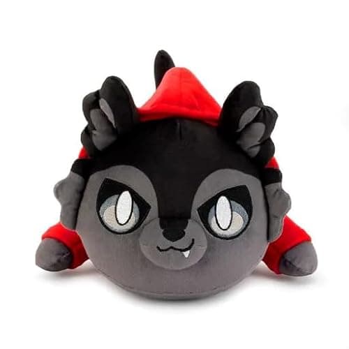 Aplushuman Red-Coated Wolf Cat Plush - Alien Invasion Cat Collection - 100% Embroidered Plushie - Cat Stuffed Animal Collectible (Red-Coated Wolf Cat)