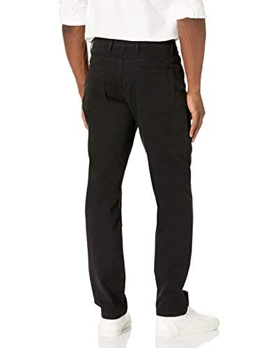 Goodthreads Men's Straight-Fit 5-Pocket Chino Pants, -Black, 32W x 36L