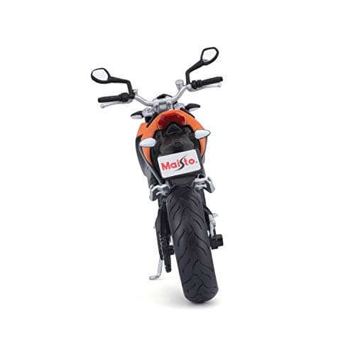 KTM 690 Duke Orange and Black 1/12 Diecast Motorcycle Model by Maisto — view 2